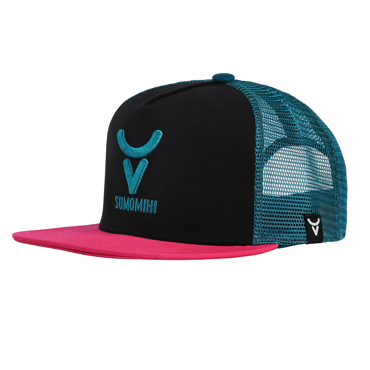 FUCHSIA-TEAL FLAT VISOR image 1
