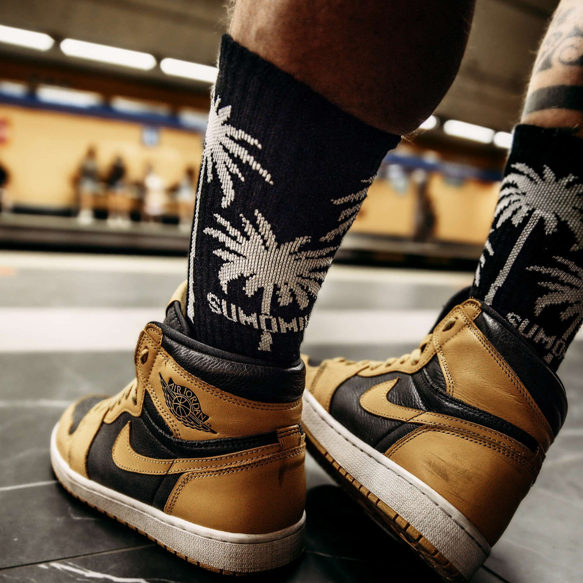 PALMS BLACK SOCK image 2