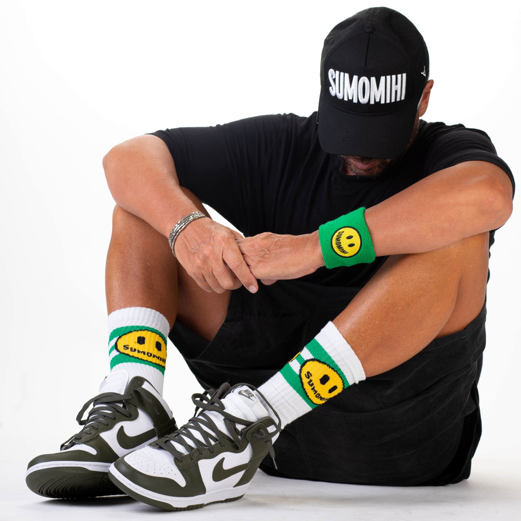 SMILE GREEN STRIPES SOCK image 2