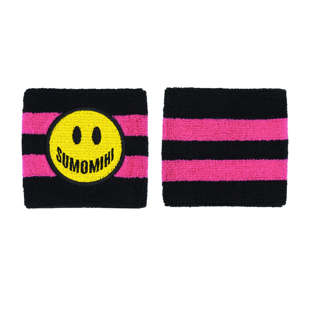 SMILE FUCHSIA STRIPES WRISTBAND image 1