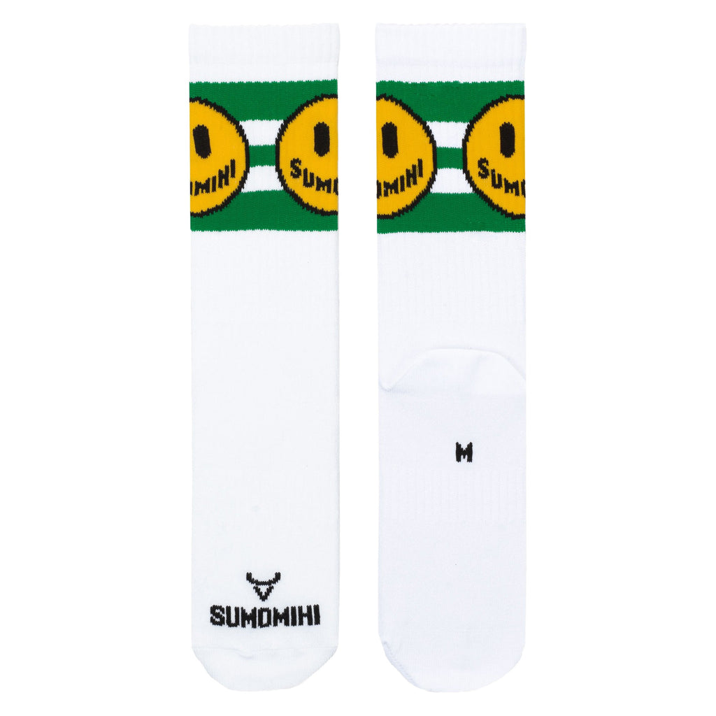 SMILE GREEN STRIPES SOCK