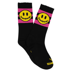 SMILE FUCHSIA STRIPES SOCK