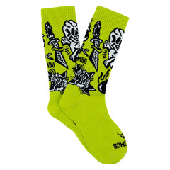 TRADITIONAL FLASH - GREEN SOCK