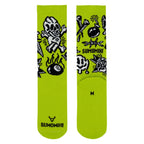 TRADITIONAL FLASH - GREEN SOCK