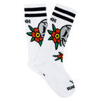 SKULL FLOWERS SOCK