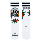 SKULL FLOWERS SOCK