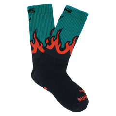 FLAME - TEAL GREEN SOCK