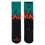 FLAME - TEAL GREEN SOCK