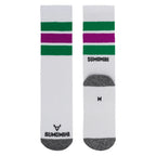 GREEN/GRAPE STRIPES SOCK