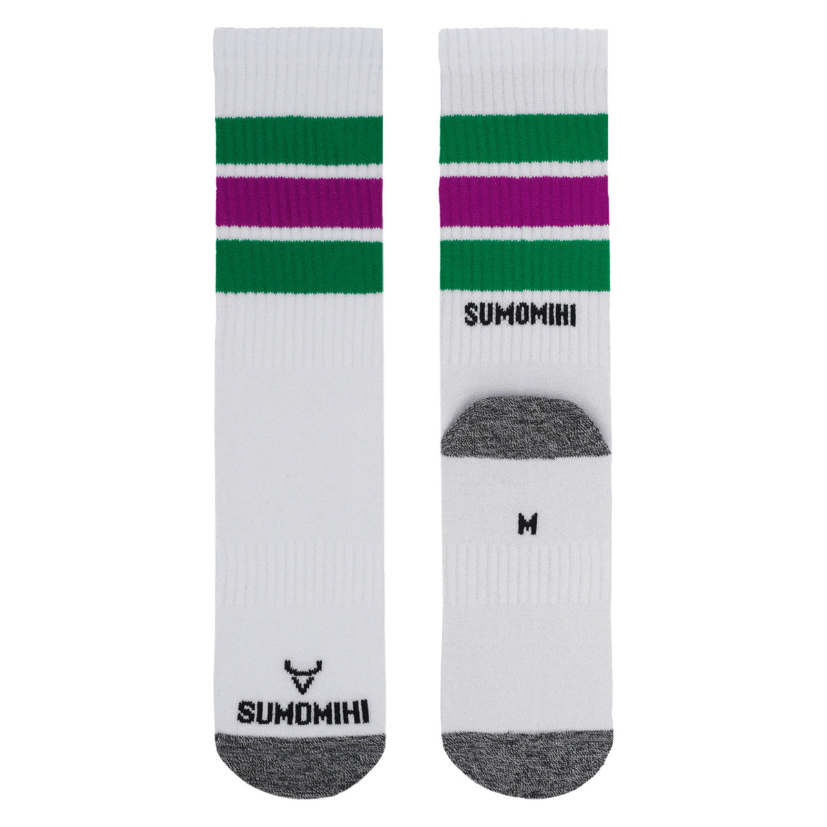 GREEN/GRAPE STRIPES SOCK