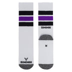 BLACK/PURPLE STRIPES SOCK