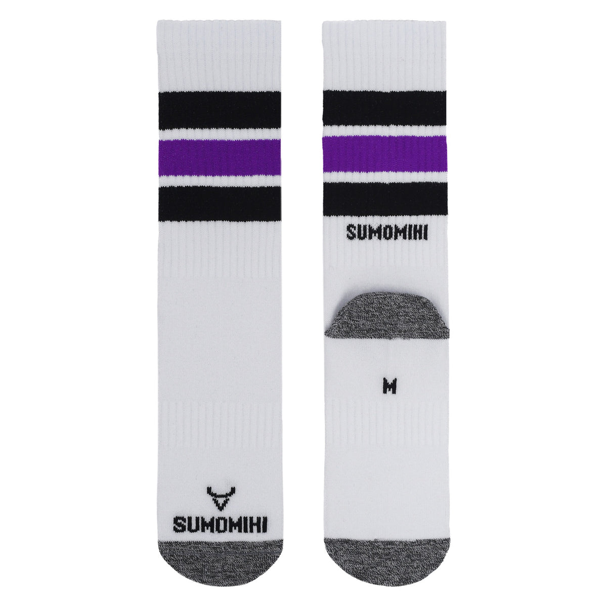 BLACK/PURPLE STRIPES SOCK