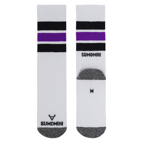 BLACK/PURPLE STRIPES SOCK