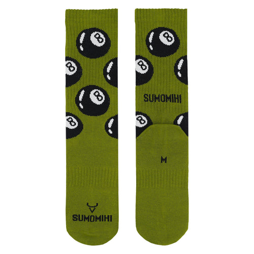 8 BALL - GREEN SOCK