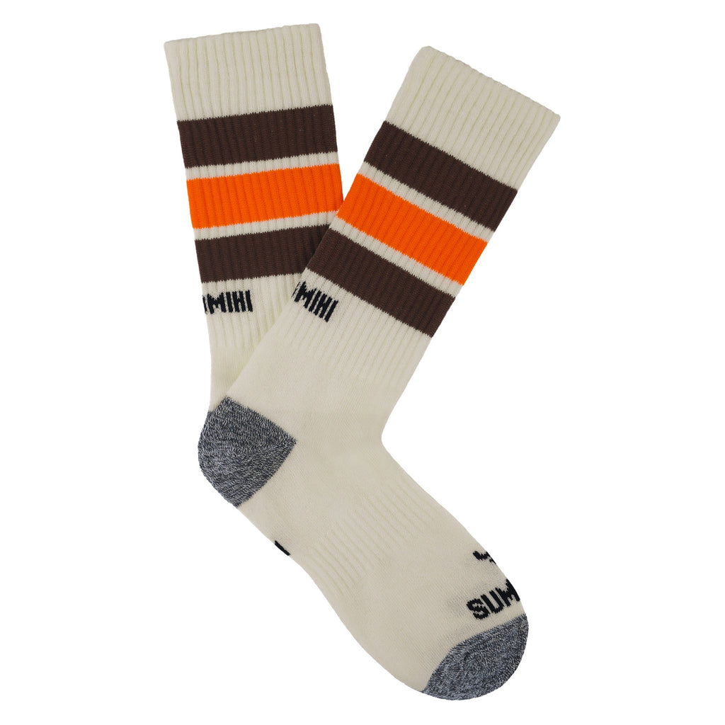 BROWN/ORANGE STRIPES SOCK