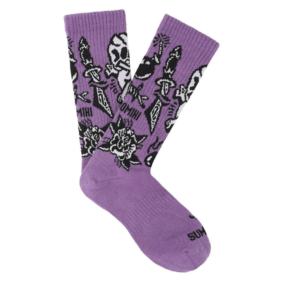 TRADITIONAL FLASH - VIOLET SOCK