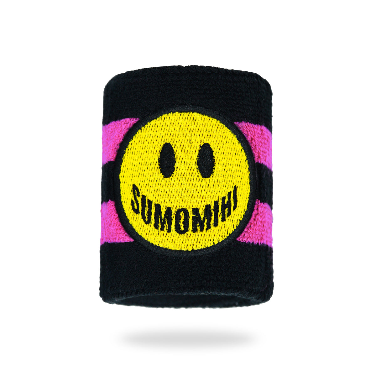 SMILE FUCHSIA STRIPES WRISTBAND image 0
