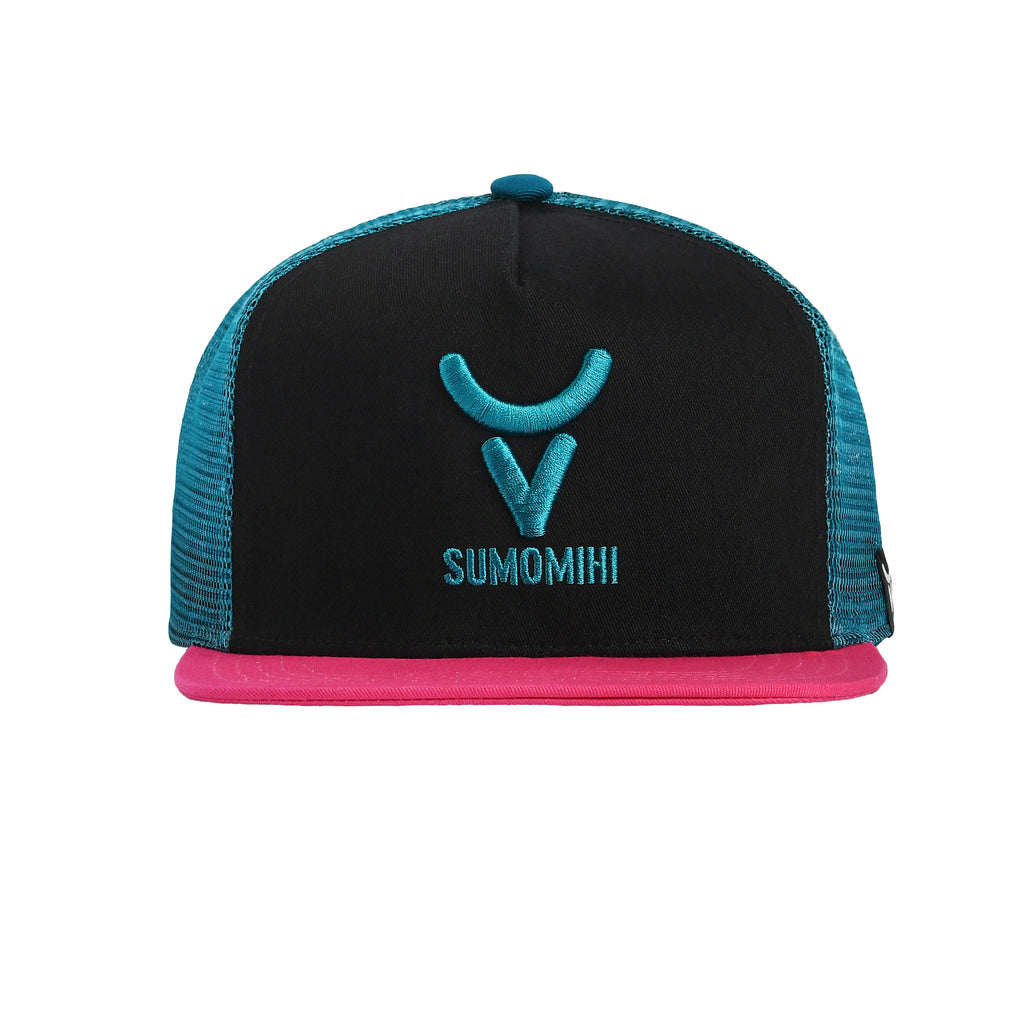 FUCHSIA-TEAL FLAT VISOR image 0